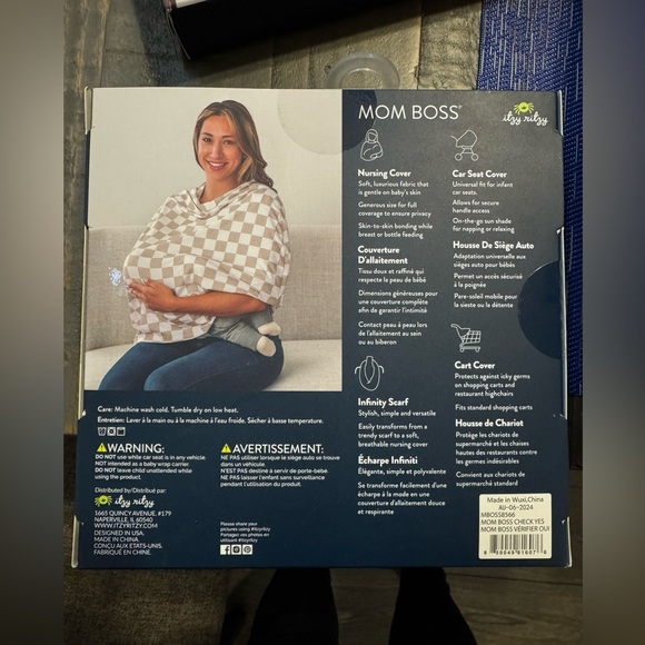 Itzy Ritzy Checkered Multi-Use Cover - Picture 2 of 2